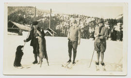 Barr family cross country skiing