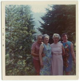 Myrtle with Mollie and two other women