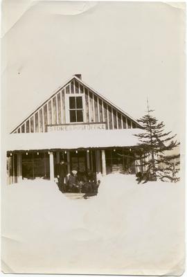 Post Office with Christmas tree