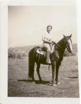 Woman on horseback