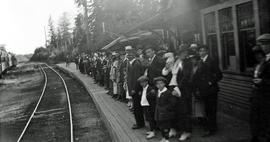 Waiting for the train at Alta Lake station