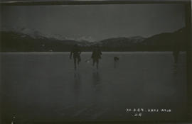 Sewall and Jean Tapley Skating on Alta Lake